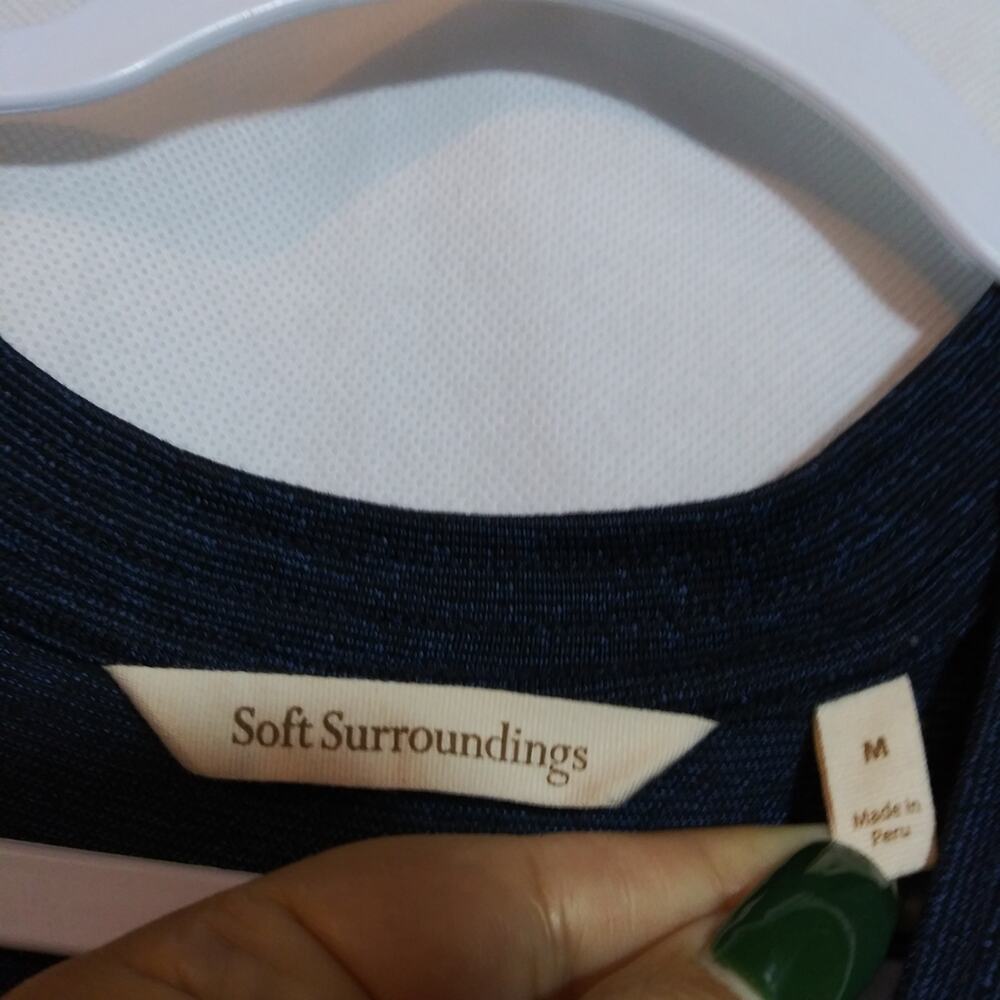Soft Surroundings Marjorelle Maxi Sleeveless Asymmetric Button Knit Dress Size M - Picture 6 of 9